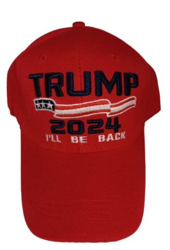 Trump BASEBALL Style Hat 2024 I'll Be Back Assorted