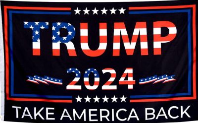3 X 5 Trump FLAG - Take America Back Black