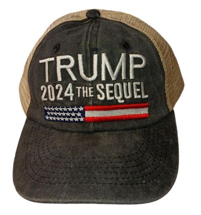 Trump HAT Mesh Back Charcoal 2024 The Sequel