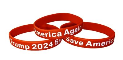 Silicone BRACELET Trump 2024 Save America Again