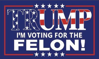 3 X 5 FLAG - Trump I'm Voting For The Felon