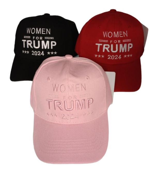 Trump 2024 HAT Embroidered Women For Trump Assortment