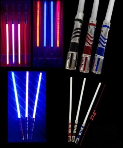 LED - Metallic Handle SWORD 27.6'' Assorted Colors