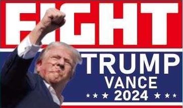 * 3 X 5' FLAG - Trump Vance Fight