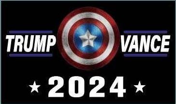 * 3 X 5 FLAG - Trump Vance Shield 2024