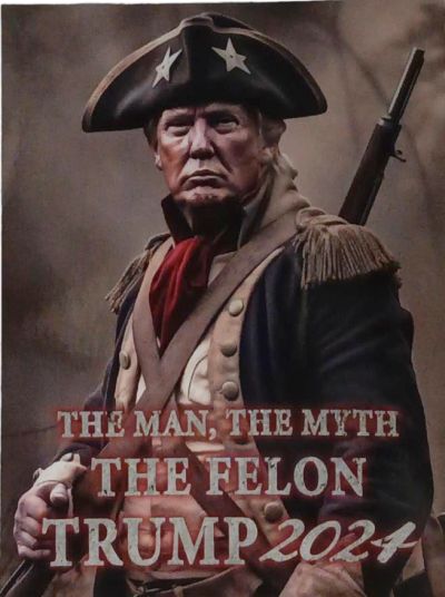 ** Trump 3.5 X 5'' STICKER The Man, The Myth The Felon