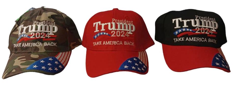 Trump Hat - President Trump 2024 Take America Back Assorted