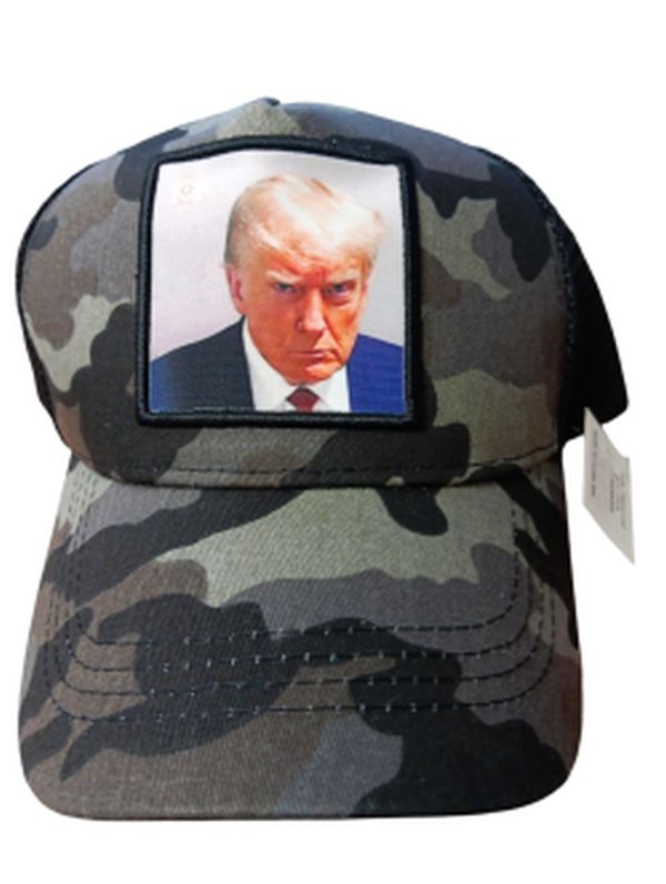 Trump HAT - The Mugshot Camo Mesh