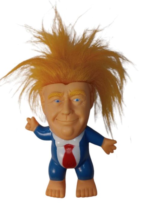 *Trump Troll DOLL 5'' Full Hair Blue Suit