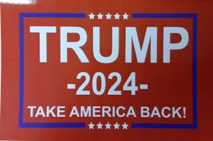 ** Trump 4 X 6 Rectangle STICKER Take America Back