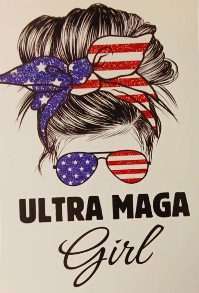 ** Trump 3.5 X 5 STICKER Ultra Maga Girl