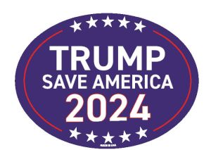 *** Magnet - Oval Trump Save America