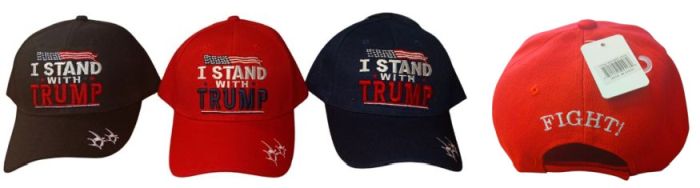 Trump Embroidered HAT I Stand With Trum Bullet Holes