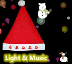 Felt CHRISTMAS Hats with Lights & Music