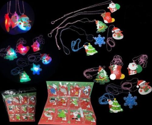 Light Up CHRISTMAS Necklaces 12 Designs