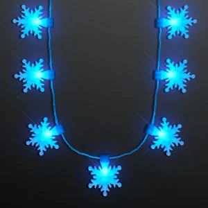 Christmas Light Up Snowflake NECKLACE