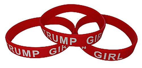 * Trump Silicone BRACELET Red Trump Girl