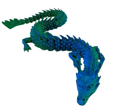 3D Printed Articulated Chinese DRAGON 12''