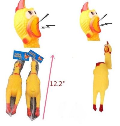 12'' Rubber Squeaky Chicken