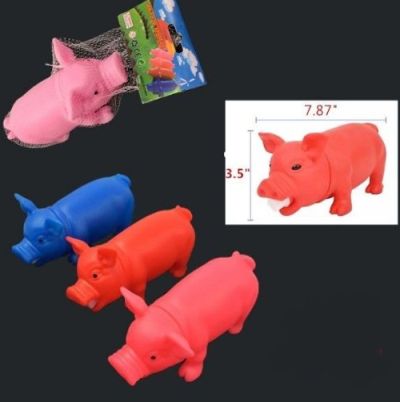 7'' Squealing Pig Puffer Toy