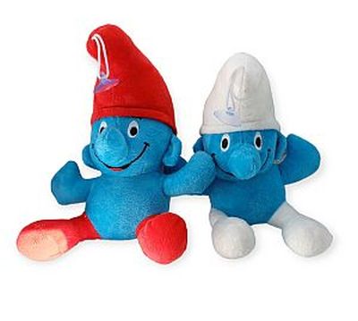 PLUSH 8'' Smurf Assortment with Suction Cup