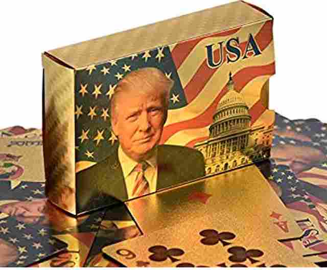 Trump Playing Cards GOLD or Silver Foil