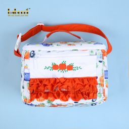 Pumpkin machine embroidery lunch box