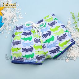 Nice Alligator printed boy trunks