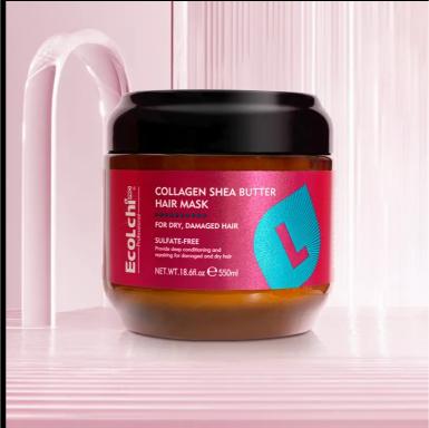 EcoLchi Collagen Shea Butter Hair Mask with Boosting Hair Repair,