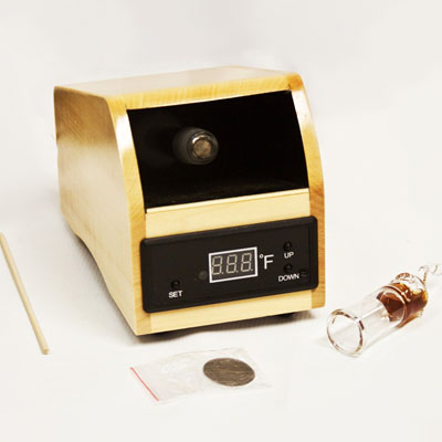 INHALE️ DIGITAL WOODEN BOX VAPORIZER