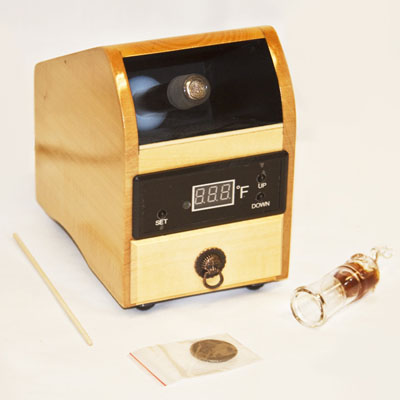 INHALE️ DIGITAL WOODEN BOX VAPORIZER