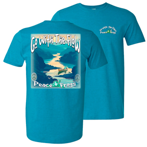 Peace Frogs Go With the Flow T-SHIRT