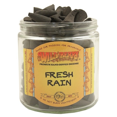 Fresh Rain Wild Berry INCENSE Cones.