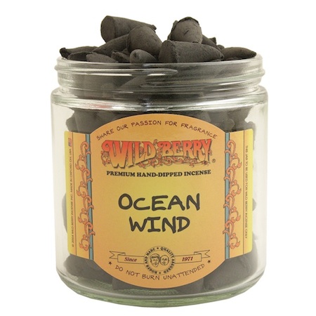 Ocean Wind Wild Berry INCENSE Cones.