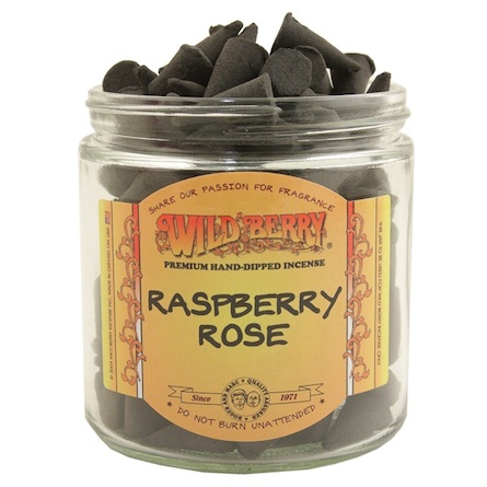 Raspberry Rose Wild Berry INCENSE Cones.