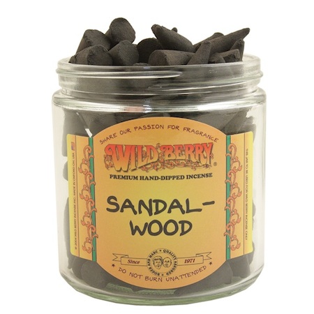 Sandalwood Wild Berry INCENSE Cones.