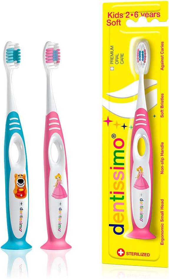 Premium Oral Care Kids Toothbrush for Gentle Cleansing, Ages 2-6