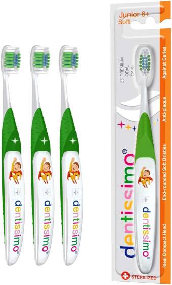 Premium Oral Care Kids Soft Junior Toothbrush for Ages 6 & Up - 3