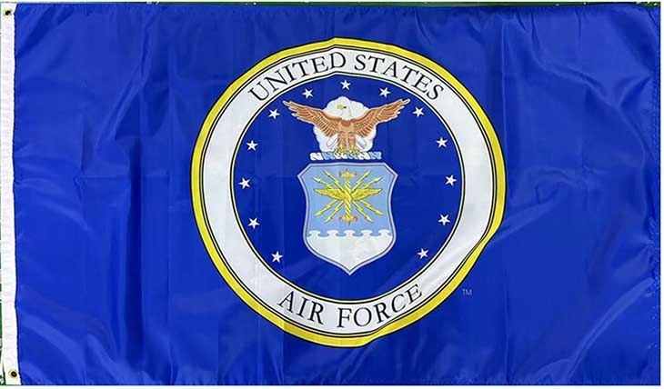 FLG603B Air Force Emblem Flag 3x5'