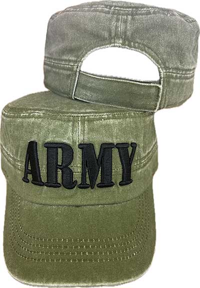 CAP501DB ARMY Patrol Hat OD Washed