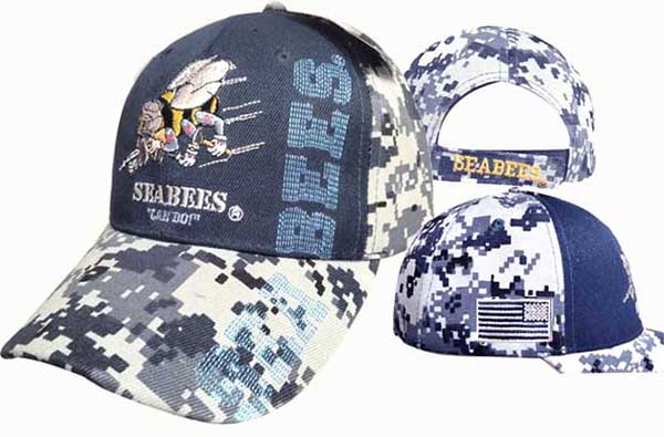 CAP602RC Seabees Can Do FLAG Camo Cap