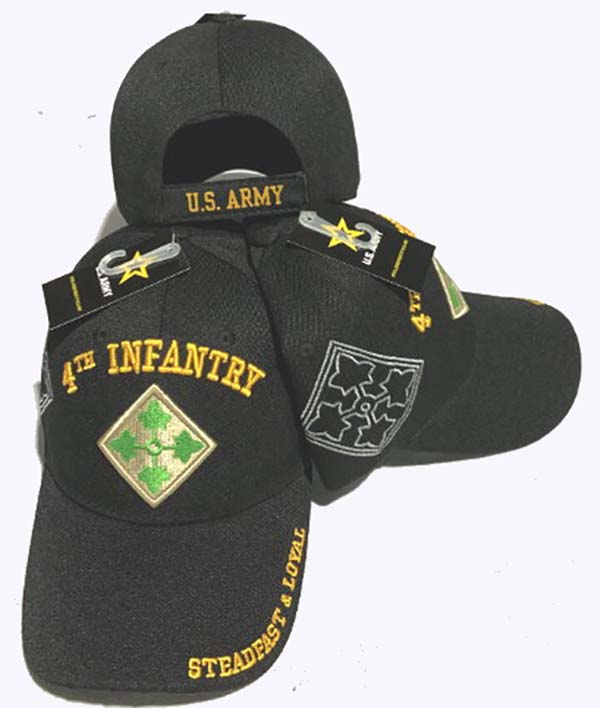 CAP622A 4th Infantry Logo w/ shadow CAP 3D