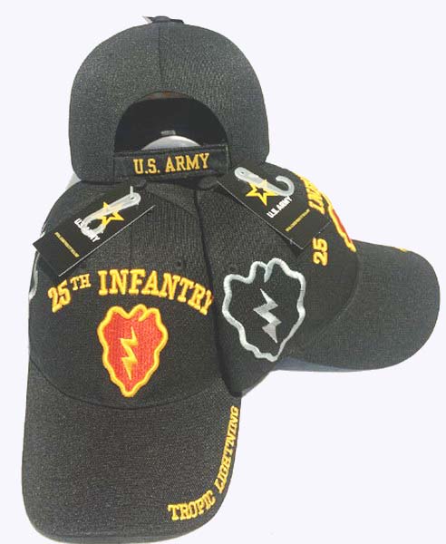 CAP624A 25th Infantry Logo w/ shadow CAP 3D