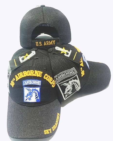 CAP630A 18th Airborne Corps Logo w/ shadow CAP 3D