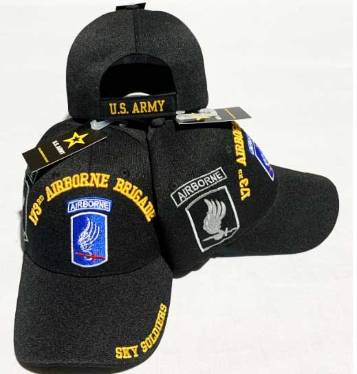 CAP631A 173rd Airborne Brigade Logo w/ shadow CAP 3D