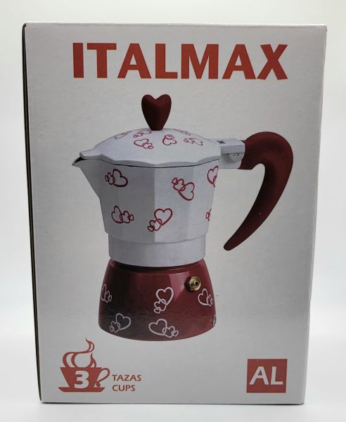 3 CUP ITALMAX HEART DECO EXPRESSO COFFEE MAKER