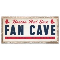 Boston Red Sox Wood fan cave SIGN 8x17 inches