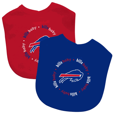 BUFFALO BILLS 2 PACK BABY BIBS FROM MASTERPIECES