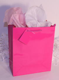 GIFT BAG EURO - FUCHSIA - LARGE - 13'':x10''x5.5''