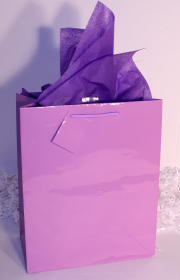 GIFT BAG EURO - LILAC - EX.LARGE - 18''x13''x6''